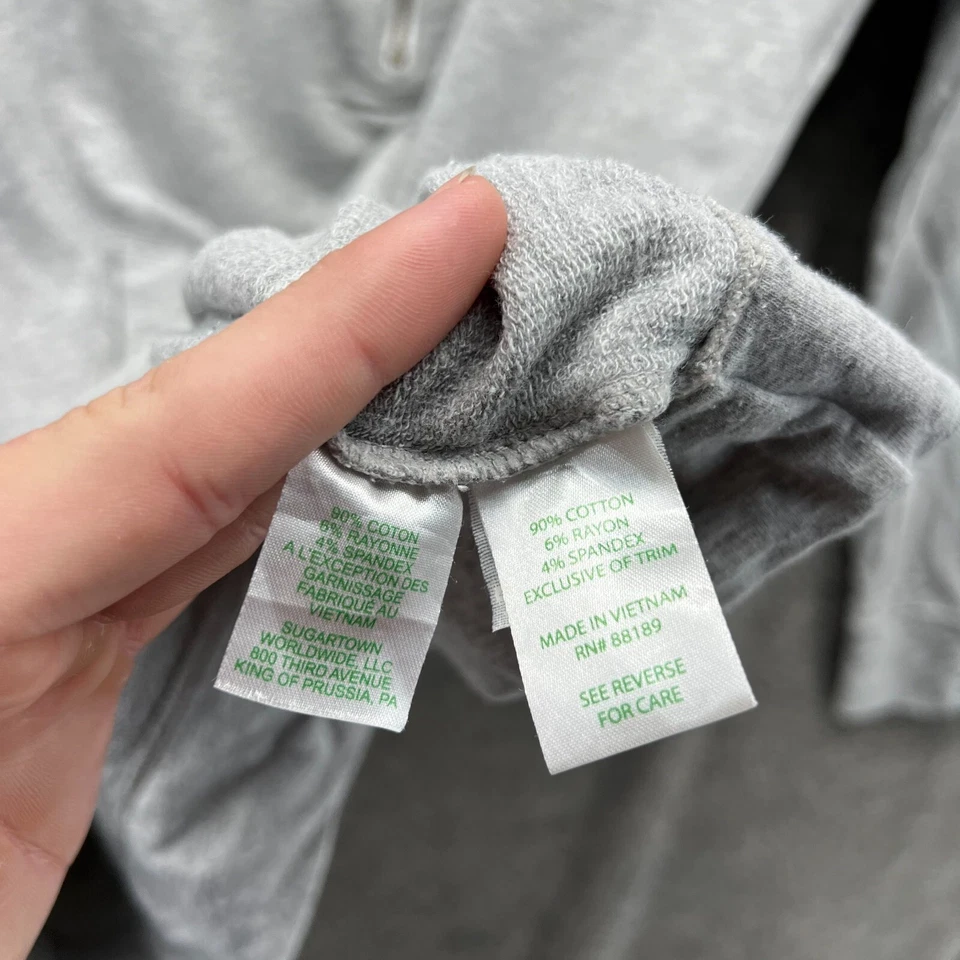 Vestido Suéter Lilly Pulitzer Mujer XS Gris Cremallera Popover Lápiz Marítimo Foto 3 de 4