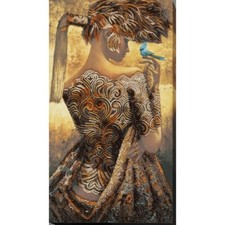 Bead Embroidery Kit Flickering day Beaded stitching DIY Abris Art