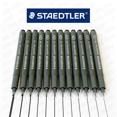 Staedtler 308 Pigment Liner Fineliner Drawing Sketching Pen Pack - Main Image
