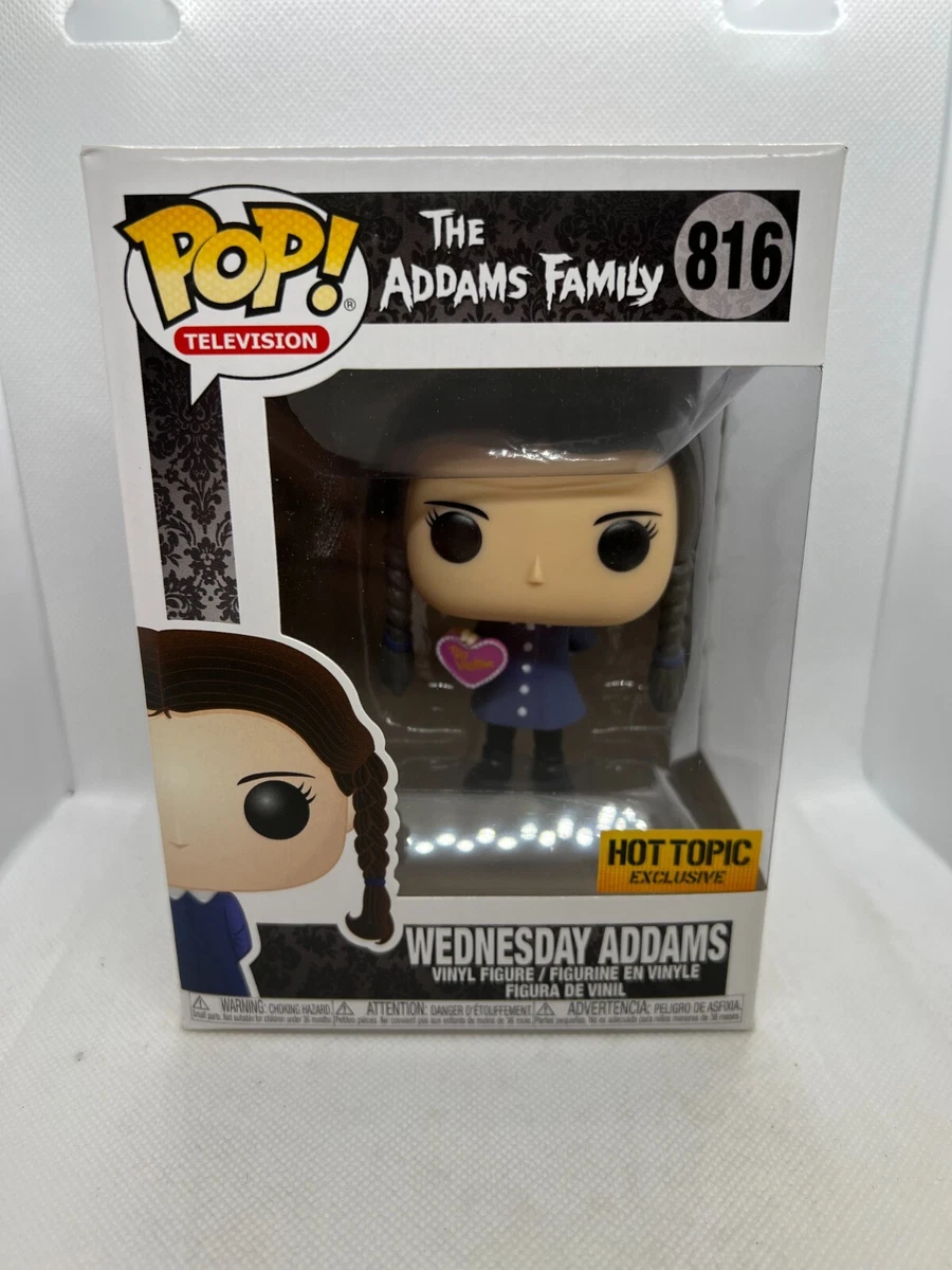 LA FAMILLE ADDAMS - LA FAMILLE ADDAMS POP 816 FIGURINE MERCREDI ADDAMS  (AVEC COEUR) - FUNKO