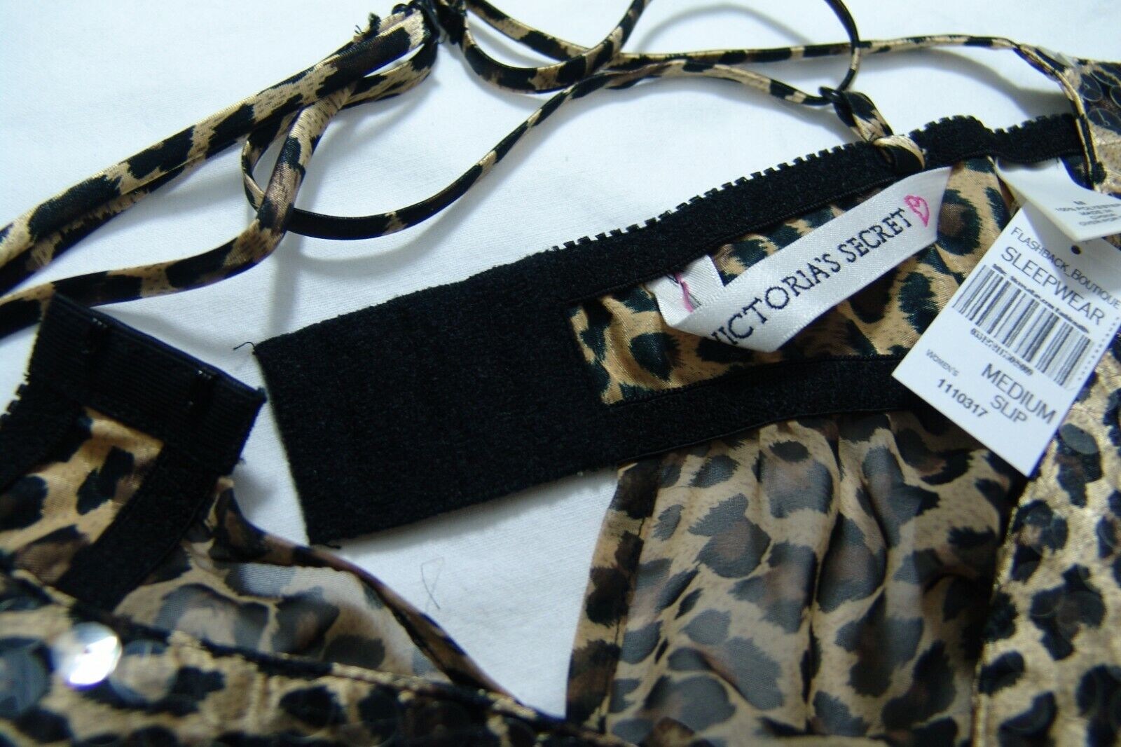 Victoria's Secret Babydoll Slip M brown leopard s… - image 9