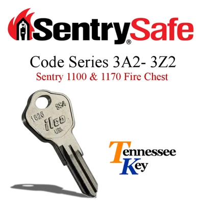 ILCO / SENTRY AFTERMARKET Sentry Safe & Fire Box keys / Select your key code / Series 3A2 - 3Z2