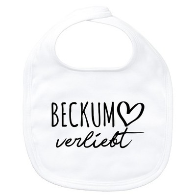 Baby Lätzchen Beckum verliebt Geschenkidee Beckum Geschenk Präsent Mitbringsel S