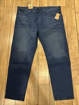 Polo Ralph Lauren Mens 44 X 32 Varick Slim Straight Navy Blue