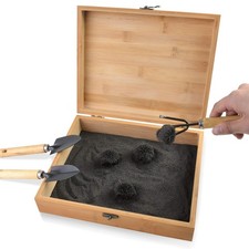Magnetic Zen Sand Garden with 1.5 Lbs Iron Fillings, 4 Magnets and 3 Tools, W...