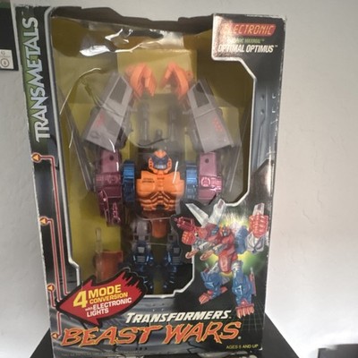 Kenner Transformers Beast Wars Optimal Optimus 4 Modes Electronic Figure/Damaged
