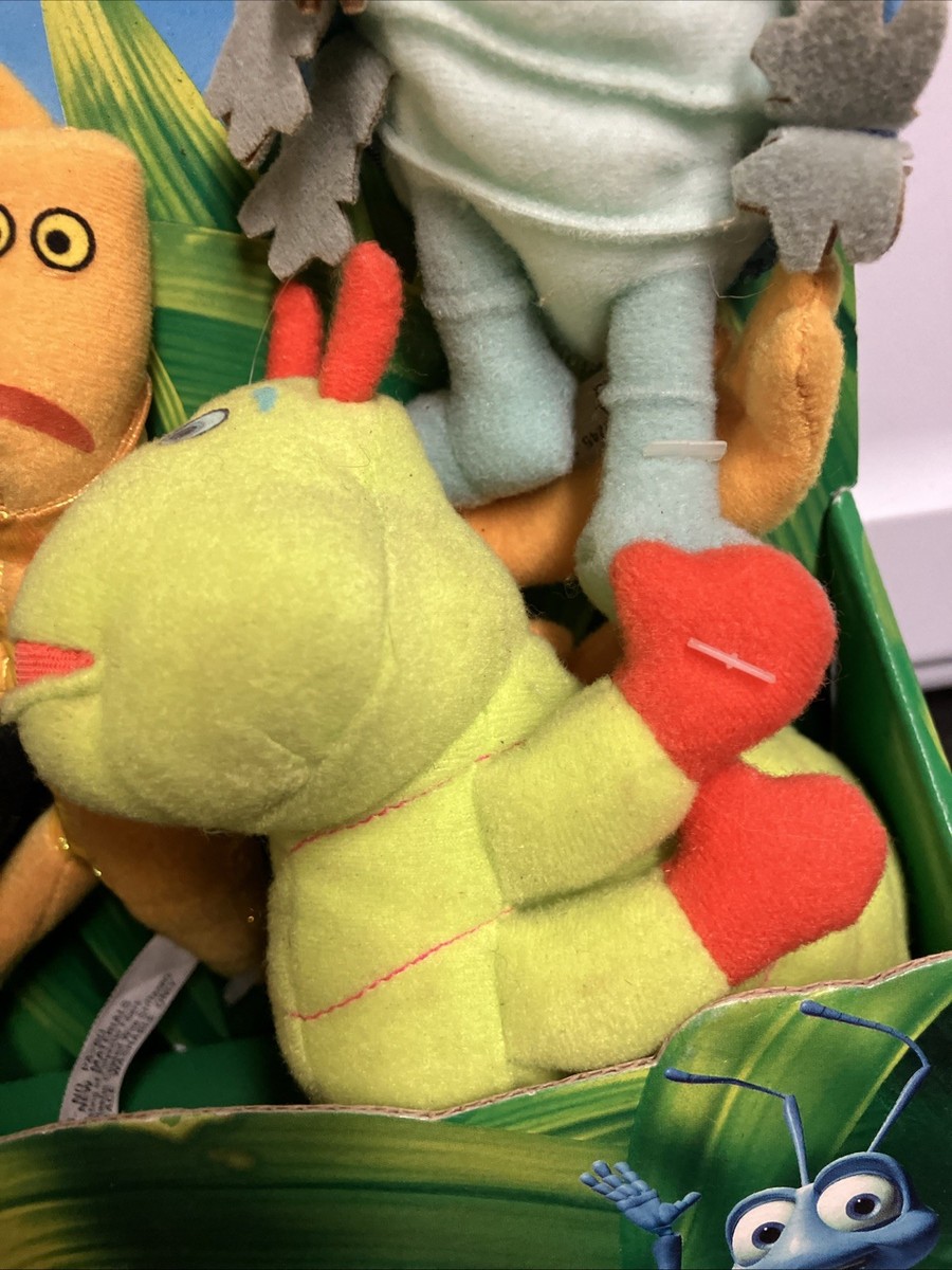 Disney Pixar a Bug's Life Bug Circus Plush Set Mattel 1998 for