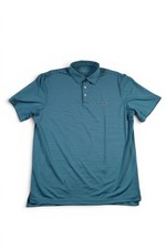 Vineyard Vines On-The-Go Sankaty Polo Shirt Mens Large Blue Stripe Golf OTG