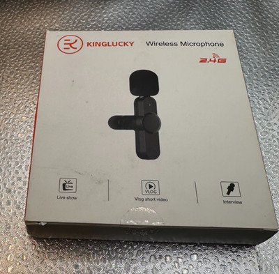 Kinglucky 2 Pcs Lavalier Mini Microphone for iPhone iPad Android Professional