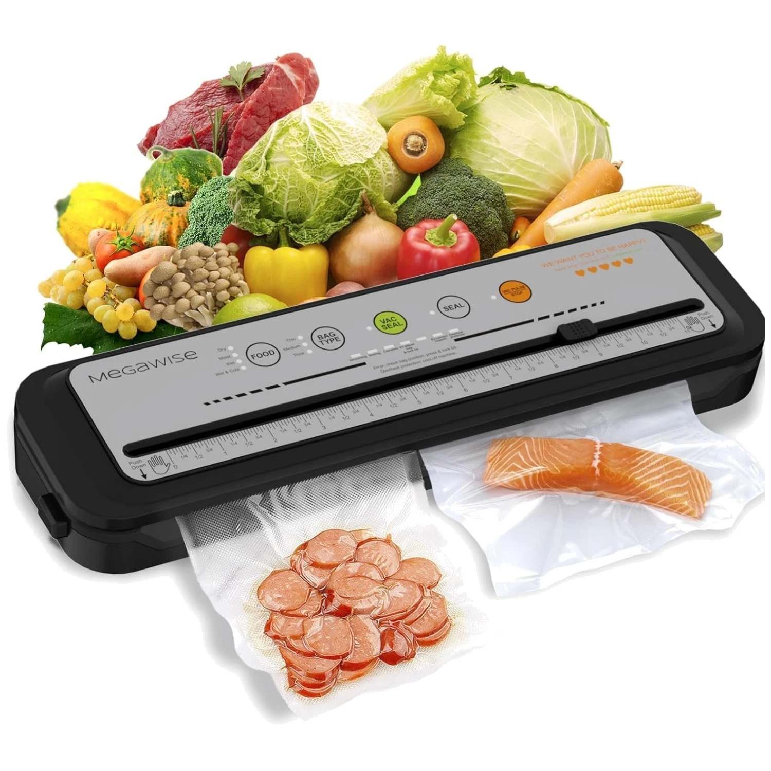 Vacuum Sealer | Powerful Suction | Dry & Moist Mode Options