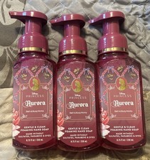 3 Bath Body Works DISNEY PRINCESS AURORA Gentle Foaming Hand Soap NEW