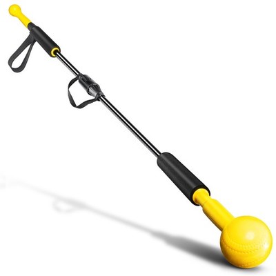 54'' Baseball Softball Hitting Stick Dual-Size Ball Head Batting Swing Trainer