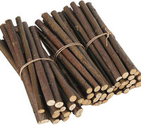 50 StüCk HolzstäBchen Zum Basteln HolzstäBe Mit NatüRliche Baumrinde Holz Zum Ba