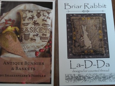 La-D-Da Briar Rabbit and Shakespeare's Peddler Antique Bunnies & Baskets charts