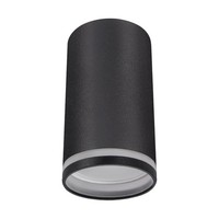 Deckenleuchte Deckenlampe Schwarz GU10 Ø 5,5 Cm H: 10 Cm Klein Metall Aufputz