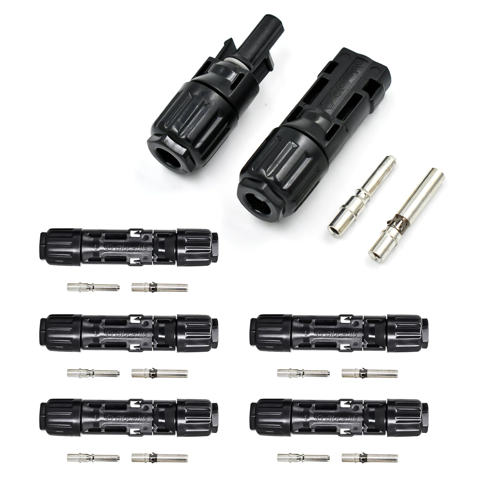 Slocable 10AWG Solar Panel Connector, 6mm 1500V IP68 6mm2 (10AWG), black . Available Now for $19.50