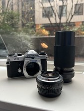 Pentax Asahi KX 35mm Camera w/ Vivitar Macro 70-210mm f4.5  Pentax-M 1:1.7 50mm