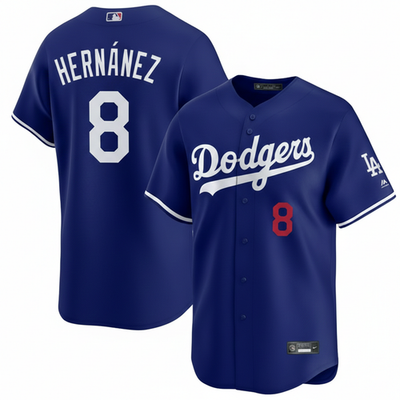 Men's Dodgers #8 Enrique Hernandez 2025 world series jersey all
