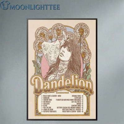 Ella Langley Dandelion Tracklist Home Decor Poster 2026