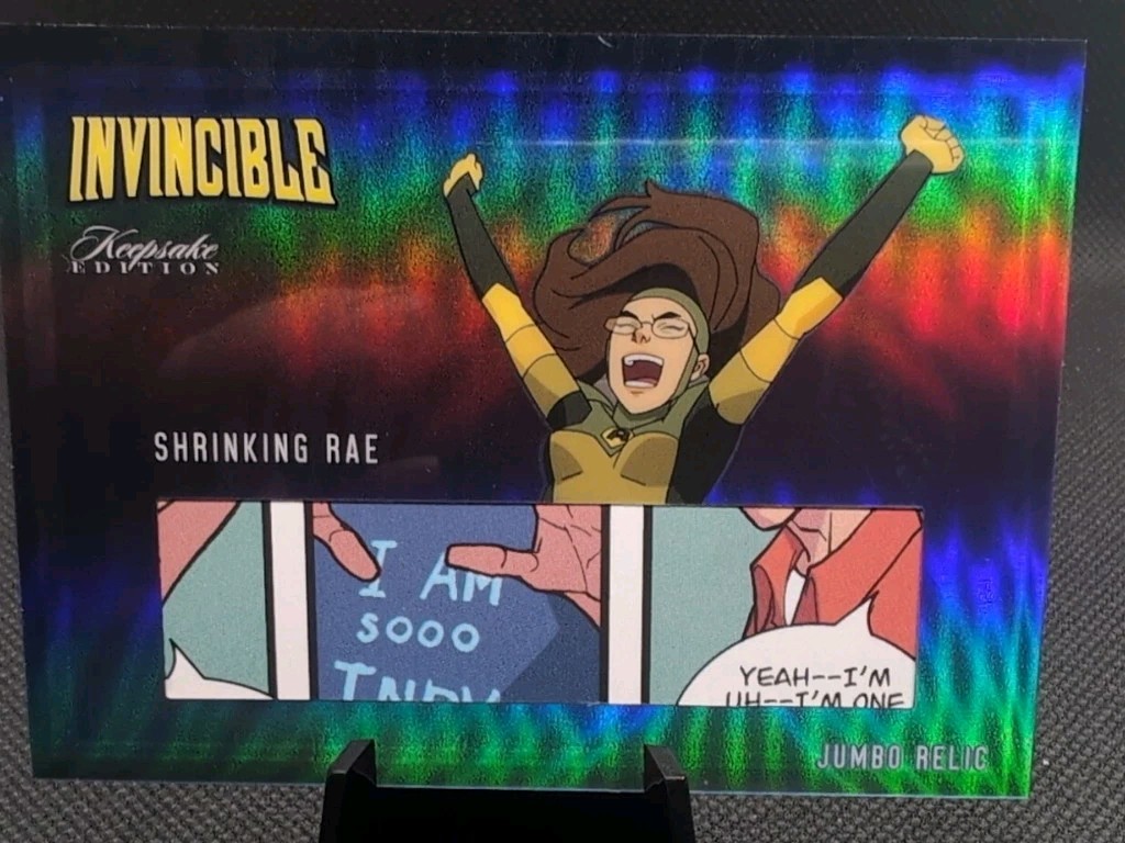 2025 Invincible Keepsake Edition Shrinking Rae Jumbo Relic Trading Card 566