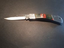 FES Solingen Jagdmesser Camper Mod.  Attache Klinge Klappbar Lederetui Design