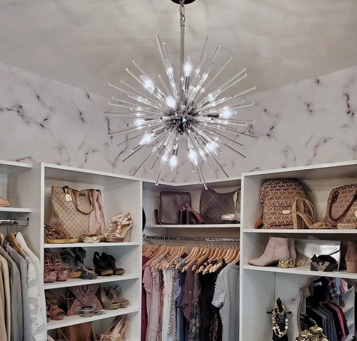 Maxim Polaris 25" Wide Polished Chrome Modern Sputnik Pendant Light - Picture 9 of 10