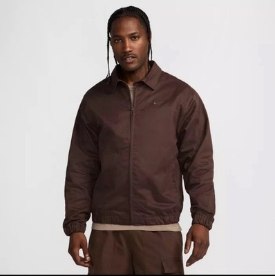 Größe Small - Nike Life Woven Harrington Jacke Canvas Baroque Brown FN3230-237