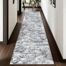Runners for Hallways Ultra Non-Slip 2x8 Washable Kitchen Rug Abstract Tear an...