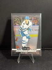 2024-25 O-Pee-Chee Marquee Rookies Black Rainbow /100 Collin Graf #568 Rookie RC