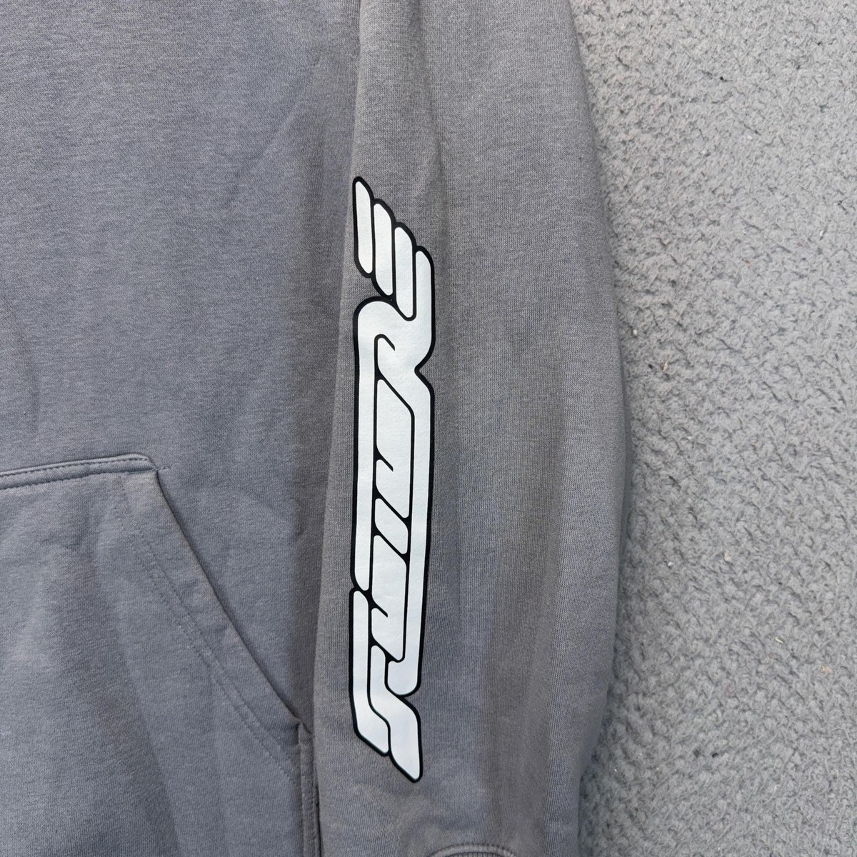 H&M Hoodie Mens Small Gray Dreamscape Space Play 2 Win Graphic Sweatshirt View 3