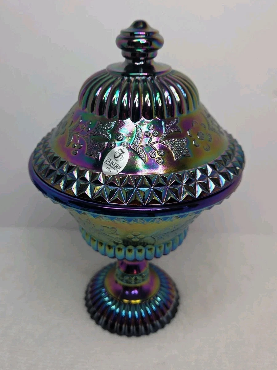 fenton carnival glass candy dish products for sale | eBay