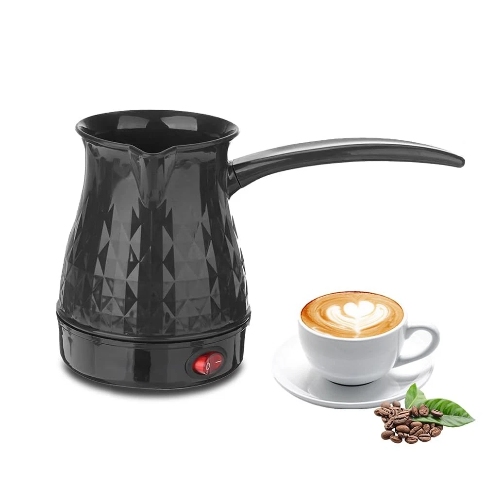 Portable Turkish Coffee Pot - 600ml Electric Coffee Pot ABS and Stainless Ste...