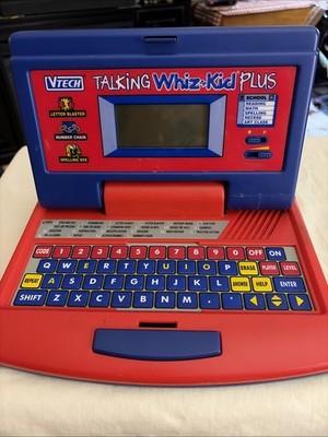Vintage Vtech Talking Whiz Kid Plus Educational Laptop Computer Toy Tested Works