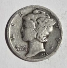 1936 S Mercury Dime
