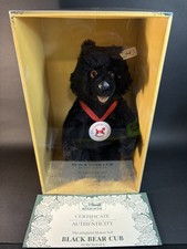 Steiff Black Bear Cub 1990 LE 518/2000 Made For FAO Swartz
