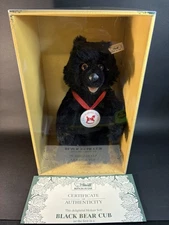 Steiff Black Bear Cub 1990 LE 518/2000 Made For FAO Swartz