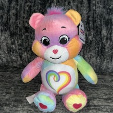 Care Bears 9" Plush Togetherness Bear Rainbow Heart 2024 NWT
