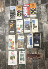 Vintage Road Maps Lot of 15 Mostly 1980s & 19...