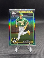 2024 Topps Chrome #282 Zack Gelof Refractor Rookie Card Athletics. rookie card picture
