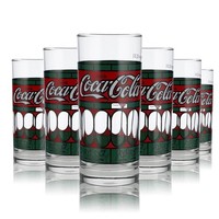 6X Coca Cola Glas 0,3L Tiffany Glas 80Er Jahre Sonderedition GläSer Set Sammler