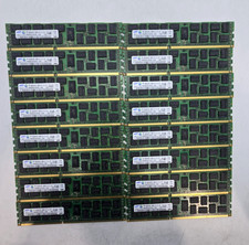  LOT OF 16 Samsung 8GB 2Rx4 PC3-10600R Server RAM FAST FREE SHIPPING c