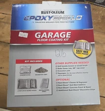 Rust-Oleum Epoxy Shield Garage Floor Coating - Gloss Gray, 1 Car (251965)