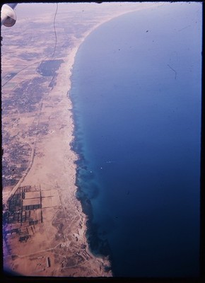 3× Kleinbilddias - Tripolis Libyen aus der Luft - Küste & Bauernhöfe - 1967 Antenne
