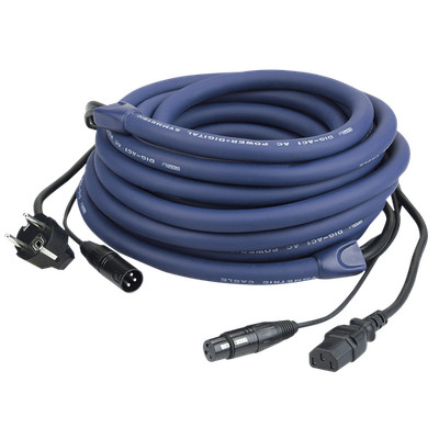 DAP Audio FP04 - Schuko/XLR M - IEC/XLR F 15m Party Disco DJ Musik Licht Bühne