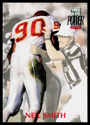 Neil Smith, 1992 Pro Set Power, #90, Kansas City Chiefs,