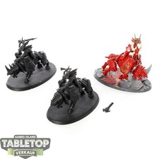 Blades of Khorne - 3 Daemons of Khorne Bloodcrushers - teilweise bemalt