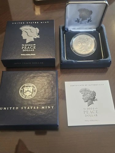 2024-P Proof Peace Silver Dollar Philadelphia (24XH) with all OGP and COA