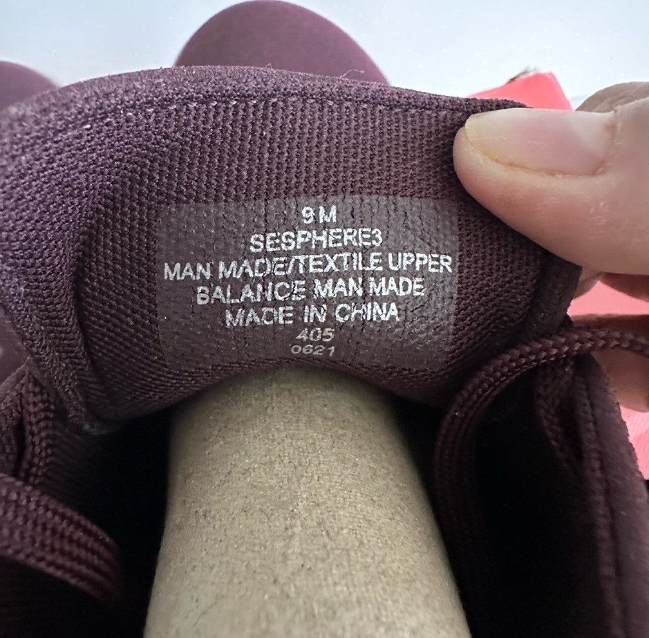 SAOLA Easy Spirit Sphere3 Sneakers Donna 9M Rosso Scuro Suola Flessibile Eco Friendly