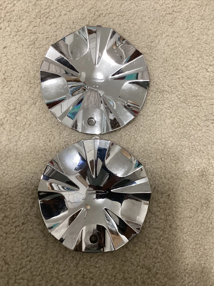 Tapa central de rueda cromada platino 89-9282C 52531875F-1 1 pieza Foto 3 de 4