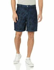 Bermuda uomo Armani Exchange A/X tinto in filato indaco paisley cotone twill